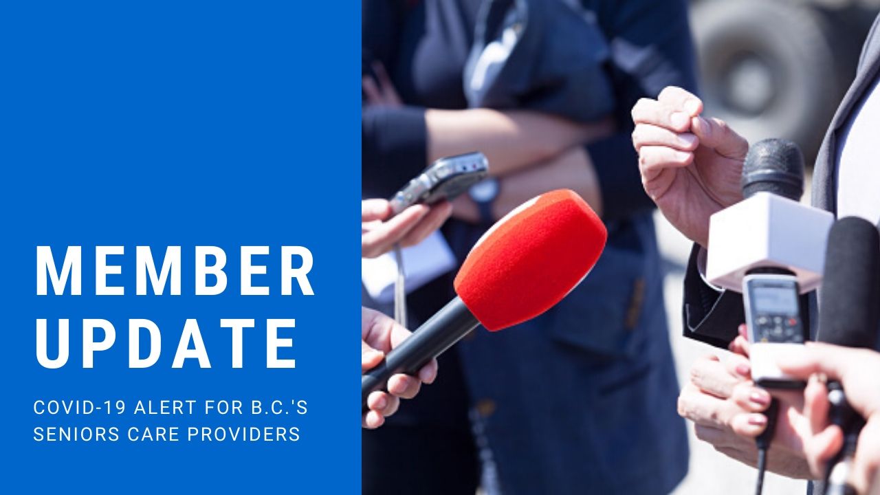 Member Update: In response to COVID-19 found in North Vancouver care home