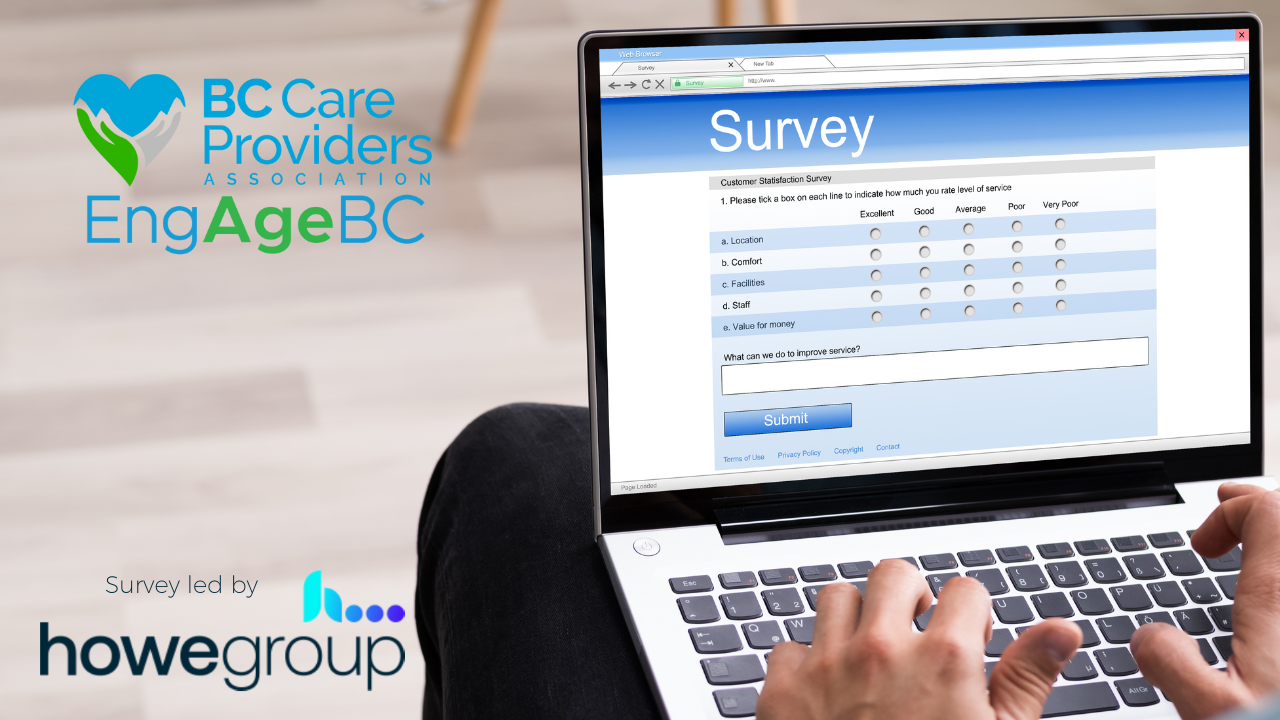 Share your thoughts on EngAge BC and BCCPA’s member survey!